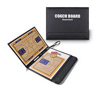Wrzbest Tabla táctica de entrenador de baloncesto, portapapeles plegable y borrable, estrategia, entrenamiento, plan de juego y accesorio de estudio de entrenador y árbitro