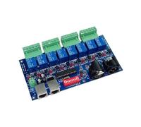 WS-DMX-RELAY-8CH decodificador de relé de 8 vías controlador Dmx512 DC 12V interruptor de relé de 8 vías 10A * 8CH Controlador de luz LED