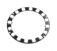 WS2812 - Anillo de luz LED RGB direccionable individual de 5 V para Arduino, WS2812B 5050 RGB LED anillo con 24 LED para proyectos de bricolaje, anillo de luz LED programable (S1216LED) (SKU)