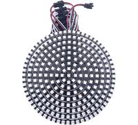 WS2812B 8/16/24/35/45/60/90/241 Leds Pixel Ring Address Led-Module WS2812 IC RGB Full Color Redondo Led Circle DC5V (241Leds, Black)