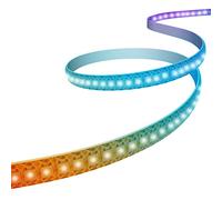 WS2812B Tira LED, Direccionable Individualmente 5050 SMD 256 RGBIC Tira LED para Diseño DIY y Decoración del Hogar (144LEDs/1M, Blanco)