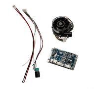 WS7040 DC - Soplador turbo sin escobillas de 12 V/24 V con controlador pwm, ventilador centrífugo compacto para circulación de aire, hidroponía y uso de sistemas de ventilación (WS7040-12V y