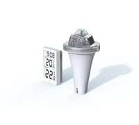 Technoline WS9079 - Termómetro digital inalámbrico para piscina con estación, mide la temperatura del agua y transmite los datos a la estación a través de radio, la estación mide además la temperatura