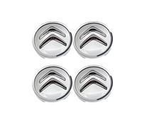 WSADRFXS 4Pcs Coche Rueda Tapas Centrales para Citroen C4 2010-2015,Tapas Centrales de Llantas Auto Tapas Llantas Coche Accesorios,60mm-Silver