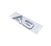 WSADRFXS Coche Pegatina para 55TFSI A3 A3 A4 A5 A6 RS3 RS5 RS6 RS8 Q5 Q7,3D Cromado Emblema Adhesivo Styling Accesorios,Silver-A3