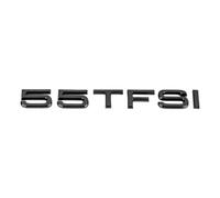 WSADRFXS Coche Pegatina para 55TFSI A3 A3 A4 A5 A6 RS3 RS5 RS6 RS8 Q5 Q7,3D Cromado Emblema Adhesivo Styling Accesorios,Black-55TFSI
