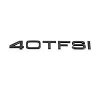 WSADRFXS Coche Pegatina para A1 A3 A4 S3 S4 S8 RS3 RS4 Q5 Q2,3D Cromado Emblema Adhesivo Styling Accesorios,Black-40TFSI