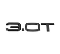 WSADRFXS Coche Pegatina para A4L A6L A8L 45TFSI 50TFSI A1 A3 A4 A5 A6,3D Cromado Emblema Adhesivo Styling Accesorios,Black-3.0T