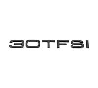 WSADRFXS Coche Pegatina para A4L A6L A8L 45TFSI 50TFSI A1 A3 A4 A5 A6,3D Cromado Emblema Adhesivo Styling Accesorios,Black-30TFSI