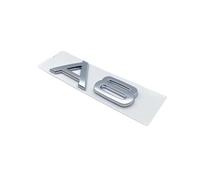 WSADRFXS Coche Pegatina para A4L A6L A8L 45TFSI 50TFSI A1 A3 A4 A5 A6,3D Cromado Emblema Adhesivo Styling Accesorios,Silver-A8