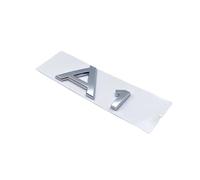 WSADRFXS Coche Pegatina para A4L A6L A8L A1 A3 A4 A5 S3 S4 S5 S7 S8,3D Cromado Emblema Adhesivo Styling Accesorios,Silver-A1
