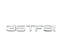 WSADRFXS Coche Pegatina para Q2 Q5 Q7 Q2L Q5L S3 S4 S5 S6 S7 S8 RS3 RS4 RS5 RS6 RS7 RS8 A1 A3 A4 A5 A6 A7,3D Cromado Emblema Adhesivo Styling Accesorios,Silver-35TFSI