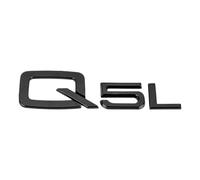 WSADRFXS Coche Pegatina para Q2 Q5 Q7 Q2L Q5L S3 S4 S5 S6 S7 S8 RS3 RS4 RS5 RS6 RS7 RS8 A1 A3 A4 A5 A6 A7,3D Cromado Emblema Adhesivo Styling Accesorios,Black-Q5L