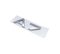WSADRFXS Coche Pegatina para S3 S4 S5 S6 S7 S8 RS3 RS4 RS5 RS6 RS7 RS8 40TFSI 50TFSI,3D Cromado Emblema Adhesivo Styling Accesorios,Silver-A7