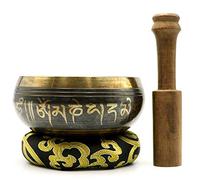 Wsaman Antiguo Antiguo Juego De Cuencos Tibetanos Chakra Tibetano Hecho A Mano Cuenco De Curación Arte Antiguo Latón Instrumento Musical para Meditación Curación Relajación Yoga,3,14.5cm