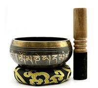 Wsaman Antiguo Antiguo Juego De Cuencos Tibetanos Chakra Tibetano Hecho A Mano Cuenco De Curación Arte Antiguo Latón Instrumento Musical para Meditación Curación Relajación Yoga,4,12.5cm