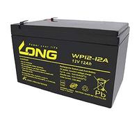 WSB Batería de plomo WP12-12A 12 V 12 Ah 4,8 mm Faston Lead-Acid, compatible con LC-RA1212PG, LC-RA1212PG1, Exide Powerfit S312/12S, NP12-12, FG21202, NP12-12-WT, MP12-12, 6 -FM-12, 6-DZM-12