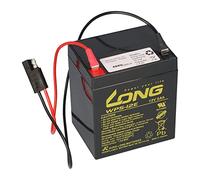 WSB Battery Kung - Batería de plomo AGM 12 V 5 Ah ciclo resistente con conector para cortacésped compatible con Sabo 43-Vario E Toro Briggs Stratton, 12 V 4,5 Ah, 12 V 5,4 Ah