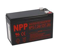 WSB Battery NPP - Batería de plomo (12 V, 7,2 Ah, 4,8 mm, Faston Lead-Acid AGM, compatible con modelos de 7 Ah, 7,5 Ah, 8 Ah, 9 Ah, SAI solar)