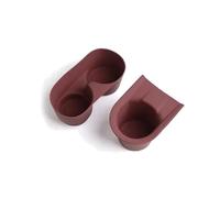 WSBOJXTH Compatible con Mini para Cooper S F65 2024 2025 Caja Almacenamiento Consola Central Taza del Automóvil Limitador del Portavasos del Automóvil Modificación del Coche(A Red Front and Rear)
