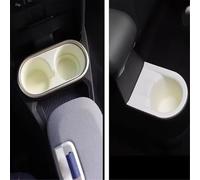 WSBOJXTH Compatible con Mini para Cooper S F66 2024 2025 Caja Almacenamiento Consola Central Taza del Automóvil Limitador del Portavasos del Automóvil Modificación del Coche(C Front and Rear)