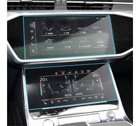 WSBOJXTH Película protectora Compatible Con A6 A7 2019 2020 2 Uds Protector De Pantalla Pantalla Táctil Del Multimedia Coche, Película Protectora Pantalla Vidrio Templado 9H