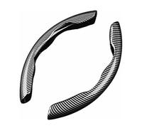 WSCDMCC Funda Volante Coche para Toyota Rav4 2005-2020 2021 2022 2023 2024, Segmentado Fibra de Carbono Transpirable Antideslizante Cubierta Volante Accesorios Interior,Black