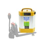 WSDAV Batería de 24 V 28 Ah para transpaleta eléctrica, batería de Litio LiFePO4 de 48 V 15 Ah/20 Ah para Carretilla elevadora eléctrica/camión de Carga y descarga/CBD15J/20J-LI2,24v28ah 222mm
