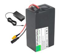 WSDAV Batería de Iones de Litio de 24 V, 5 Ah, 7,5 Ah, 10 Ah, 12,5 Ah, 15 Ah, 17,5 Ah y 20 Ah con Cargador para Kit de conversión de Motor de 0 a 500 W.,24v15ah