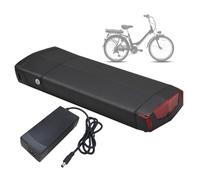 WSDAV Batería Trasera de Rack de 48 V/36 V, Recargable de Iones de Litio, 10,4 Ah, 13 Ah, 13,6 Ah, 15 Ah/17 Ah, para Motores de 0 a 650 W, con Cargador.,36v13ah