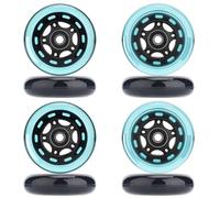 WSDAV Ruedas de patín en línea, Paquete de 8 85A ABEC-9 con rodamientos y espaciadores - Interior/Exterior y Hockey,Azul,72MM