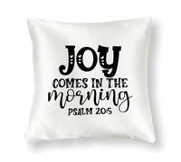 WSDESDEC Easter Joy Comes in The Morning Psalm 205 - Funda de almohada de satén de 24 x 24 pulgadas, funda de cojín cuadrada de conejo para fiestas al aire libre, sala de juegos, decoración de