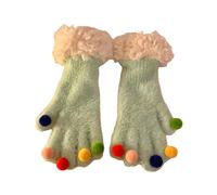 Wsdsgz 1 par de elegantes guantes de felpa casuales de viaje, versátiles guantes de poliéster para uso diario, ropa de mano casual para caminar, Pasto Verde, Talla única