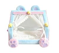 Wsdsgz Accesorios para muñecas infantiles, cama de tienda de campaña con cojín extraíble para niños pequeños, juego de rol, decoración de escena del hogar, accesorios de juguete