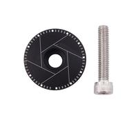 Wsdsgz Auriculares de aleación de aluminio para bicicleta, tapas superiores con tornillo, peso ligero, cubierta para vástago de bicicleta de montaña, suministros de ciclismo, vástago de montaje