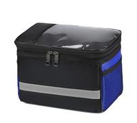 Wsdsgz Bolsa impermeable para manillar de bicicleta, bolsas grandes de almacenamiento frontal, bolsas organizadoras de marcos de bicicletas, bolsas organizadoras duraderas y fáciles de instalar