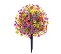 Wsdsgz Brillantes violetas artificiales eucaliptos flores resistentes a las alergias centros de mesa para exhibiciones estacionales realistas tallo de flores embalaje a granel