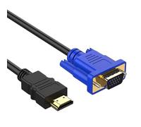 Wsdsgz Cable convertidor HDTV a VGA a convertidor completo 1080P de entrada portátil a salida para monitor HDTV a cable VGA