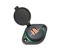 Wsdsgz Cargador de coche de metal ABS doble puerto USB QC18W carga rápida 18W para múltiples dispositivos en coches, camiones, SUV, adaptador de corriente doble