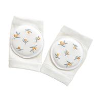 Wsdsgz Cómodos protectores de rodilla y codo para bebé, equipo de gateo con tecnología de ventilación, textura de poliéster lavable, protectores de rodilla para bebé, diseño transpirable