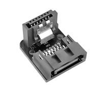 Wsdsgz Durabilidad ABS adaptador de ángulo recto de 7 pines, conexión segura para placas base, compatibilidad con convertidores de computadora