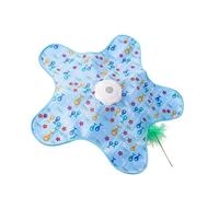 Wsdsgz Juguete silencioso de gato con base de copa de absorción y accesorios reemplazables para gatos activos, múltiples muñecas domésticas