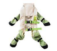 Wsdsgz Leggings y botines con tirantes para perros para todo tipo de clima, a prueba de barro para cachorros, para caminar y aventuras al aire libre, mangas de pierna a prueba de polvo para mascotas