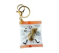 Wsdsgz Llavero humorístico en forma de maní con detalles realistas, ideal para anillos, decoración de bolsas y llavero humorístico para iniciar conversaciones, a, Talla única