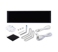 Wsdsgz Monitor secundario de aluminio de 9.2 pulgadas, delgado USB, visualización de datos de computadora, control de pantalla táctil, pantalla secundaria USB para PC