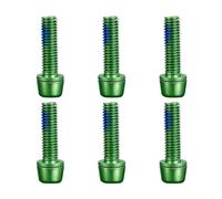 Wsdsgz Paquete de 6 tornillos de pinza de freno de bicicleta de acero inoxidable para montaje de accesorios, fácil de instalar, pernos de vástago de bicicleta