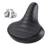 Wsdsgz Sillín ergonómico para bicicleta con absorción de golpes y piel impermeable, adecuado para paseos largos, cojín resistente al agua