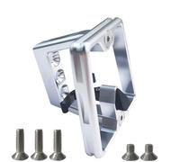 Wsdsgz Soporte de soporte para estante delantero, soporte de clip de gancho para bolsa, aleaciones de aluminio, soporte frontal para bicicleta, adaptador de marco de bicicleta, plegable duradero, base