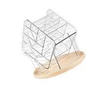 Wsdsgz Soporte giratorio multifuncional para cosméticos para baño o dormitorio, caja de maquillaje, contenedor de almacenamiento, organizador de mesa de tocador, soporte para brochas de maquillaje