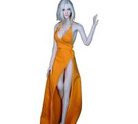 Wsdsgz Vestido largo de noche a escala 1/6, muñeca soldado, accesorios para sesión de fotos, decoración de exhibición de muñecas, vestido de figura de acción